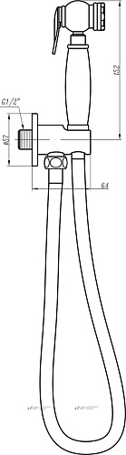 Гигиенический душ Cezares Комплектующие CZR-C-IFSC1-02 Гигиенический душ Cezares Комплектующие CZR-C-IFSC1-02