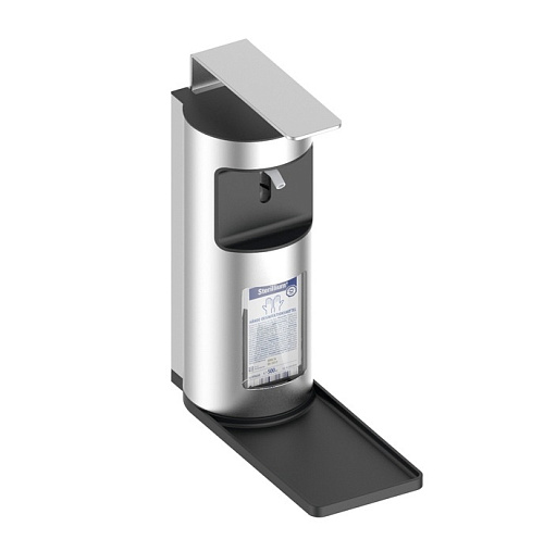 Дозатор Keuco 34954170100 Plan Care для жидкого мыла и дезинфицирующих средств, алюминий серебристый анодированный (E6 EV1) купить недорого в интернет-магазине Керамос