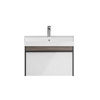 Тумба Kerama Marazzi MO.70.1+1\AR Modula под раковину подвесная 70х47 см, Арабика белый/дерево