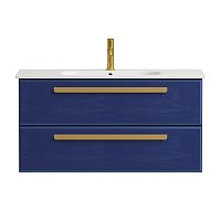 Тумба Cezares ECO-CER-1000-2C-SO-SPF-P Eco под раковину, синий
