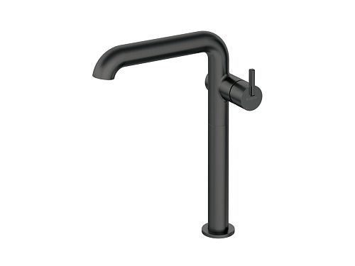 Смеситель Deante BQS_N24K Silia для раковины высокий, U-образный излив, Nero (черный)