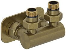 Модуль Сунержа 05-1536-1234, 2х1/2" угловой EU50, состаренная бронза