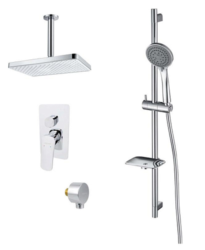 Комплект Aquatek AQ1075CR Вега для ванной Set 4 в 1 (AQ1046CR + AQ2071CR + AQ2454CR + AQ2011CR), хром