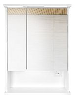 Зеркальный шкаф Loranto CS00046149 Арфа, 60х84 см, белый