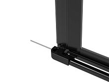 Профиль Deante KTS_N11X Kerria Plus, соединяющий двери со стенкой WALK-IN в нишу, Nero (черный)