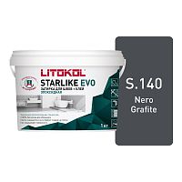 Эпоксидная затирка LITOKOL 05. Затирочные смеси на эпоксидной основе STARLIKE_EVO_S140(1кг)_NeroGrafite