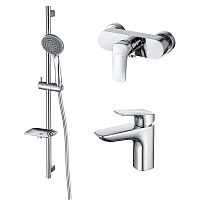 Комплект Aquatek AQ1031CR Вега для ванной Set 3 в 1 (AQ1010CR + AQ1060CR + AQ2011CR), хром Комплект Aquatek AQ1031CR Вега для ванной Set 3 в 1 (AQ1010CR + AQ1060CR + AQ2011CR), хром