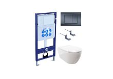Комплект: Унитаз, Инсталляция, Кнопка смыва Aquatek Поларис SET AQUATEK ПОЛАРИС-033 4в1