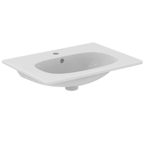 Раковина Ideal Standard T351001 Tesi Vanity накладная-соло 60х45 см, Euro White (евробелый) Раковина Ideal Standard T351001 Tesi Vanity накладная-соло 60х45 см, Euro White (евробелый)