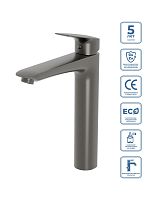 Смеситель для накладной раковины BelBagno DUE DUE-LMC-GM-W0