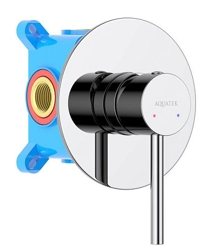 Смеситель Aquatek AQ1366CR Европа для душа (внешняя и скрытая часть), хром Смеситель Aquatek AQ1366CR Европа для душа (внешняя и скрытая часть), хром