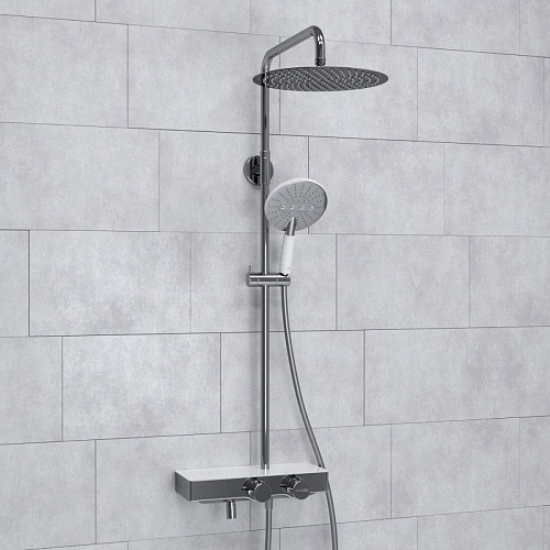 Душевая система WasserKRAFT  A113.116.059.CH Thermo