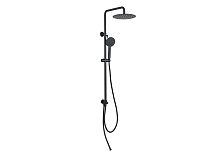 Душевая система Aquatek AQ2046MB Вега 3jet 250 мм, черный матовый