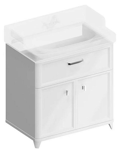 Тумба KERAMA MARAZZI Pompei PO.M.80.1\WHT купить недорого в интернет-магазине Керамос