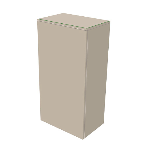 Шкаф-пенал Keuco 31725280002 Edition 400 средний 90х45 см, петли справа, кашемир/стекло кашемировое матовое купить недорого в интернет-магазине Керамос