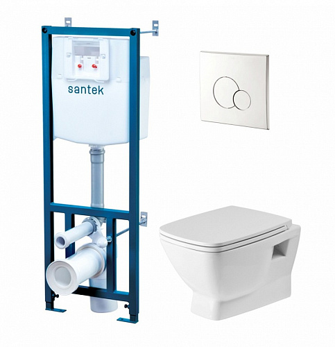 Инсталляция с подвесным унитазом Santek 1.WH50.1.572 Инсталляция с подвесным унитазом Santek 1.WH50.1.572