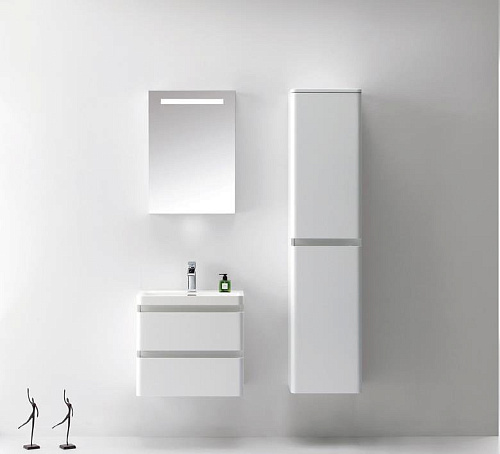 Раковина BelBagno EA-600-LVB Ancona-N/Energia-N из искусственного мрамора 60х48 см, белая