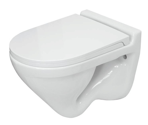 Унитаз Sanita Luxe WC.WH/Attica/DM/WHT.G/S1 Attica подвесной 35х50 см, с сиденьем, белый S1