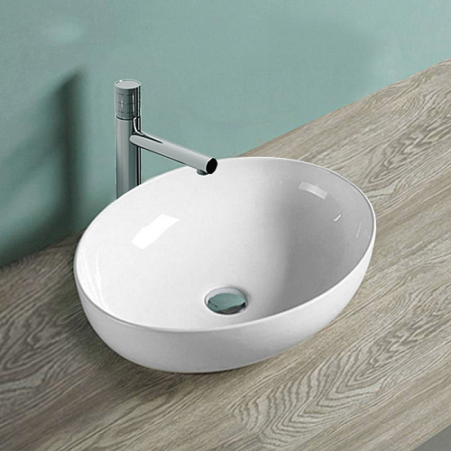 Раковина Vincea VBS-51552 керамическая, 52х39.5 см, накладная, белая