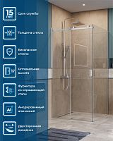 Душевой уголок BelBagno SOFT CLOSE-2 SOFT_CLOSE-2-A-1-100-C-Cr