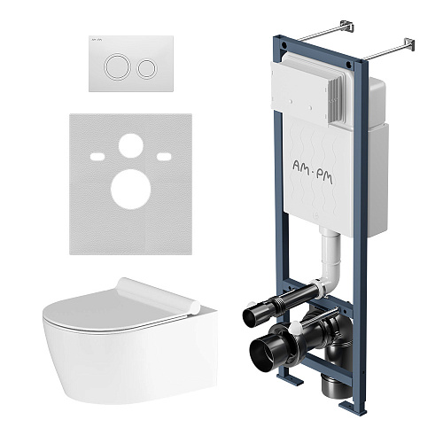 Инсталляция с подвесным унитазом AM.PM Jupiter IS110101.DX77C1700