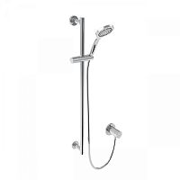 Душевой комплект 15 Keuco 59609010001 IXMO_solo: термостатический смеситель для 1 потребителя, с круглыми розетками, хром