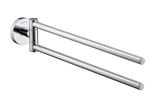 Полотенцедержатель Aquatek AQ4013CR Вега двойной, хром - купить в Санкт-Петербурге, цена на Полотенцедержатель Aquatek AQ4013CR Вега двойной, хром в интернет-магазине Керамос Полотенцедержатель Aquatek AQ4013CR Вега двойной, хром купить недорого в интернет-магазине Керамос