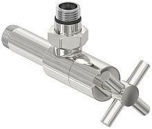 Вентиль Сунержа 00-1408-1212 угловой, (крест) G 1/2" НР х G 1/2" НР, без покрытия