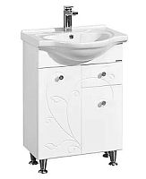 Тумба Акватон 1A1658K0LL010 Лиана с раковиной, 60х31 см, белый глянец