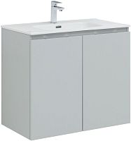 Тумба с раковиной Aquanet 00273984 Алвита New, 81х47 см, серая Тумба с раковиной Aquanet 00273984 Алвита New, 81х47 см, серая