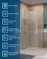 Душевой уголок BelBagno SOFT CLOSE-1 SOFT_CLOSE-1-A-1-100-C-Cr