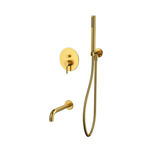 Смеситель скрытого монтажа Whitecross Y brushed gold YSET06GLB