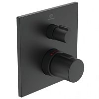 Смеситель Ideal Standard A6956XG Ceratherm T100 для душа термостатический, индивидуальный, Silk Black (черный шелк)