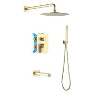 Душевой комплект встраиваемый Aquatek Оберон AQ1273BG