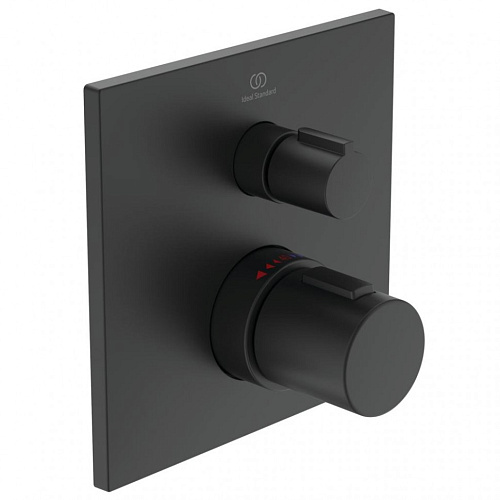 Смеситель Ideal Standard A6956XG Ceratherm T100 для душа термостатический, индивидуальный, Silk Black (черный шелк) Смеситель Ideal Standard A6956XG Ceratherm T100 для душа термостатический, индивидуальный, Silk Black (черный шелк)