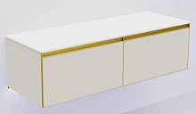 Тумба под раковину Armadi Art QUATRO 790-M2-140(70+70)-CM-MG+L