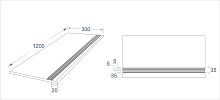 Ступень MEGA TILE Carving GBB__BarbilloBrownMat_12_4 Ступень MEGA TILE Carving GBB__BarbilloBrownMat_12_4
