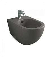 Биде подвесное Artceram FLB001 17 00 nero matt FILE 2.0, с 1 отверстием под смеситель, 36х52 см, черное матовое