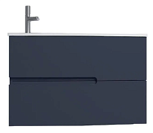Тумба под раковину Jacob Delafon EB1888RU-G98 Nona 80 см, с интегрированными ручками, глянцевый темно-синий