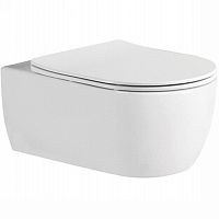 Унитаз подвесной Aquatek AQ1106L-00 Европа 53х36 см, безободковый, белый