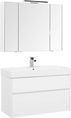 Комплект мебели Aquanet 00207800 Бруклин для ванной комнаты, белый купить недорого в интернет-магазине Керамос