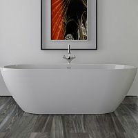 Knief 0100-287-06S Form Ванна отдельностоящая 190х90х60см, щелевой слива-перелив, цвет белый