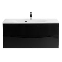 База BelBagno MARINO-1200-2C-SO-NL-P под раковину 120х45 см, подвесная, Nero Lucido (черный глянец)