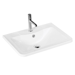 Раковина BelBagno BB700/455-LV-MR-ALR из литьевого мрамора 70х45.5 см, белая