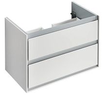 Тумба Ideal Standard E0819B2 Connect Air для раковины 80х44 см, подвесная, Glossy White + Matt White (белый глянцевый + белый матовый)