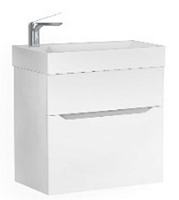 Тумба Jorno Folk.01.55/P/W/JR Folk под раковину, подвесная 55х32 см, белая