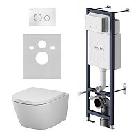Комплект: Унитаз, Инсталляция, Кнопка смыва AM.PM Libre IS110101.601900