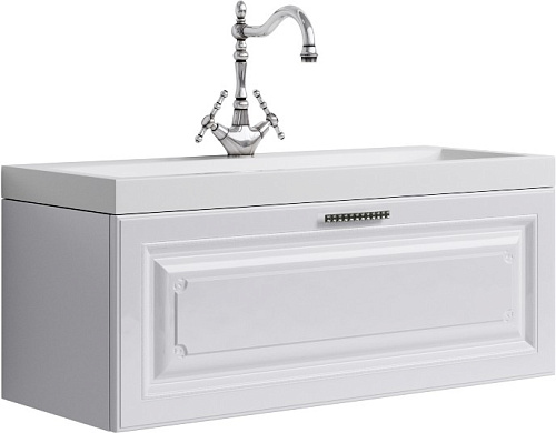Тумба Aqwella Emp.01.10/W Empire под раковину 100х40 см, подвесная, белая купить недорого в интернет-магазине Керамос Тумба Aqwella Emp.01.10/W Empire под раковину 100х40 см, подвесная, белая купить недорого в интернет-магазине Керамос