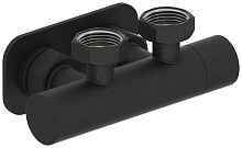 Вентиль Сунержа 15-1418-3434, 2х3/4" угловой скрытый-скрытый EU50, муар темный титан (РЕ-64)