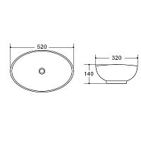 Раковина BelBagno  BB1147 (exp)
